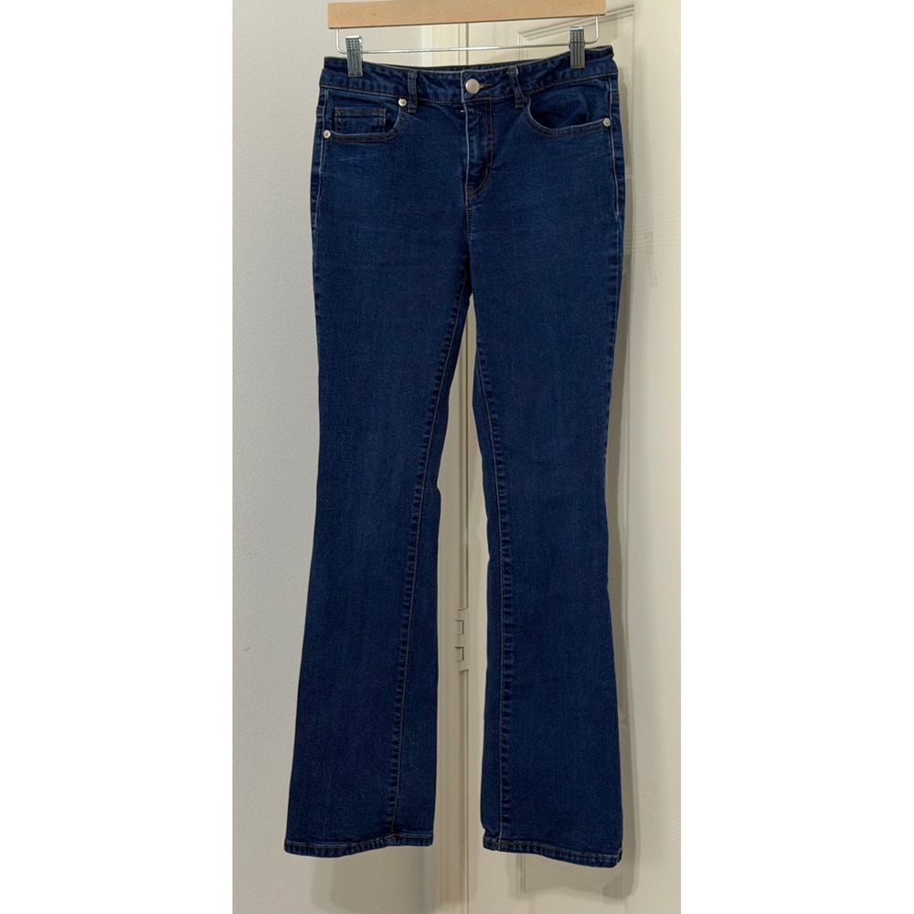 Bongo Womens sz 10 Bootcut Jeans Dark Wash Denim Stretch Y2K Retro Festival 90s